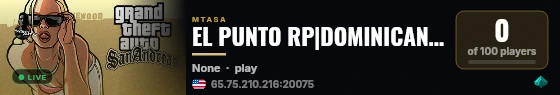 EL PUNTO RP|DOMINICANO|SEMI ROL|STAFF 24/7|Trabajos|Teteos|Musicologo|Dominicano live status badge