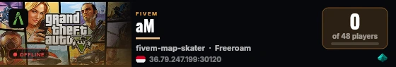 aM live status badge
