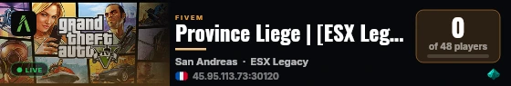 Province Liege | [ESX Legacy] live status badge