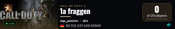 1a fraggen live status badge