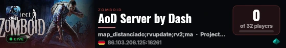 AoD Server by Dash live status badge