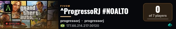^ProgressoRJ #NOALTO live status badge