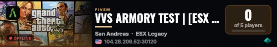 VVS ARMORY TEST | [ESX Legacy] live status badge