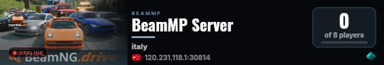 BeamMP Server live status badge