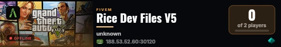 Rice Dev Files V5 live status badge