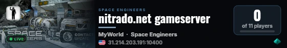 nitrado.net gameserver live status badge