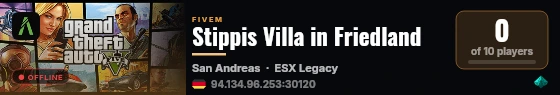 Stippis Villa in Friedland live status badge