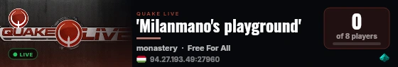 'Milanmano's playground' live status badge