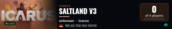 SALTLAND V3 live status badge