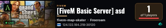 [FiveM Basic Server] asd live status badge