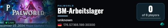 BM-Arbeitslager live status badge
