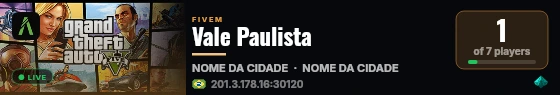 Vale Paulista live status badge