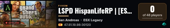 LSPD HispanLifeRP | [ESX Legacy] live status badge