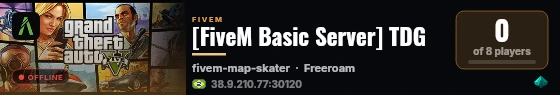 [FiveM Basic Server] TDG live status badge