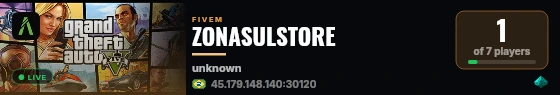 ZONASULSTORE live status badge