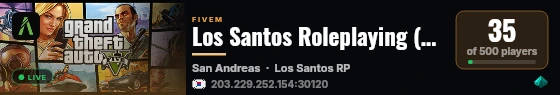 Los Santos Roleplaying (8월 29일 오픈) live status badge