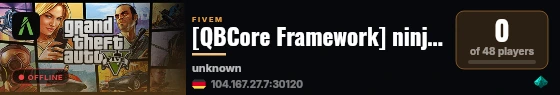 [QBCore Framework] ninja heroes live status badge