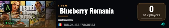  Blueberry Romania live status badge