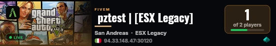  pztest | [ESX Legacy] live status badge