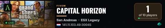 CAPITAL HORIZON live status badge