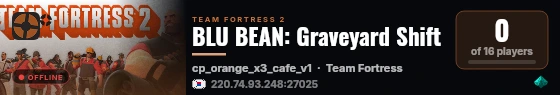 BLU BEAN: Graveyard Shift live status badge