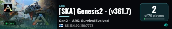 [SKA] Genesis2 - (v361.7) live status badge