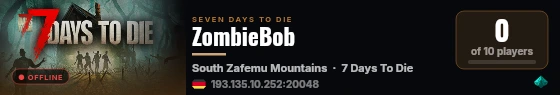 ZombieBob live status badge