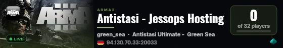 Antistasi - Jessops Hosting live status badge