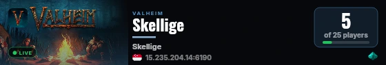 Skellige live status badge