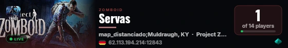 Servas live status badge