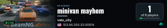 minivan mayhem live status badge