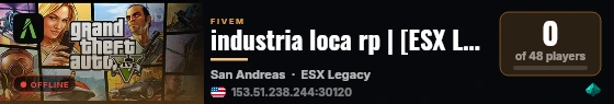 industria loca rp | [ESX Legacy] live status badge