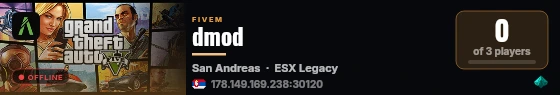 dmod live status badge