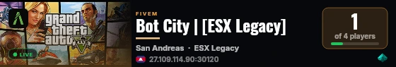 Bot City | [ESX Legacy] live status badge