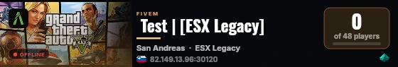  Test | [ESX Legacy] live status badge
