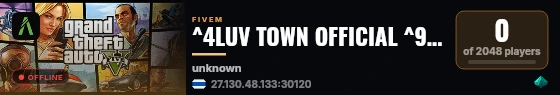 ^4LUV TOWN OFFICIAL ^9| ^7RP live status badge