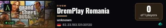 DremPlay Romania live status badge