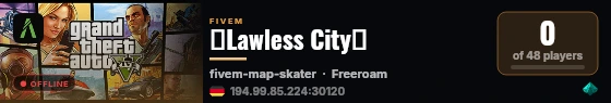 🚔Lawless City🔫 live status badge