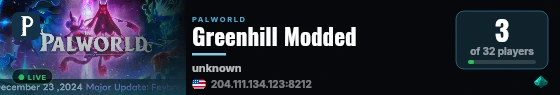 Greenhill Modded live status badge