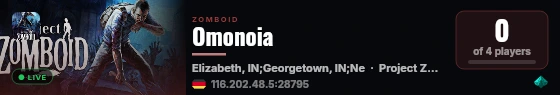 Omonoia live status badge