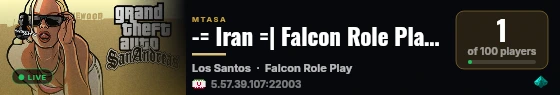 -= Iran =| Falcon Role Play |= RP =-     -= New Founded=- live status badge