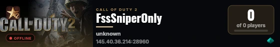 FssSniperOnly live status badge