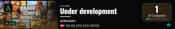 Under development live status badge