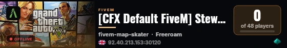 [CFX Default FiveM] Stewart's HQ live status badge