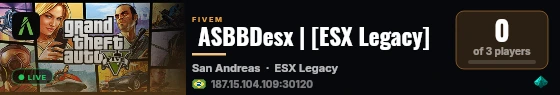  ASBBDesx | [ESX Legacy] live status badge