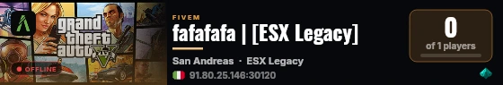 fafafafa | [ESX Legacy] live status badge