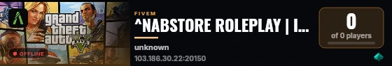^NABSTORE ROLEPLAY | INDONESIA ROLEPLAY | HAVE FUN AND ENJOY live status badge