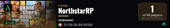 NorthstarRP live status badge