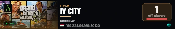 IV CITY live status badge