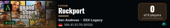 Rockport live status badge